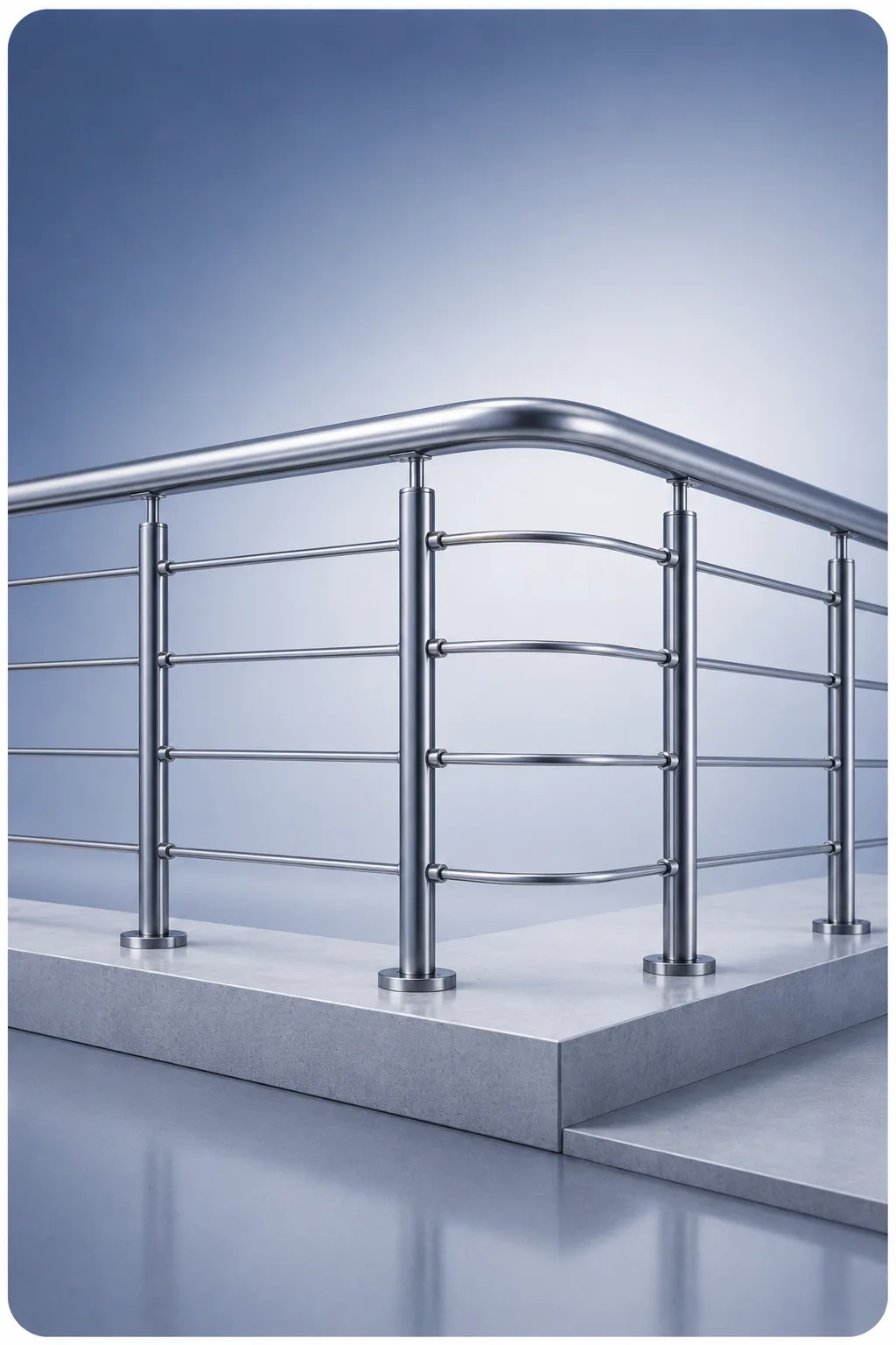 Construction and railing tube application