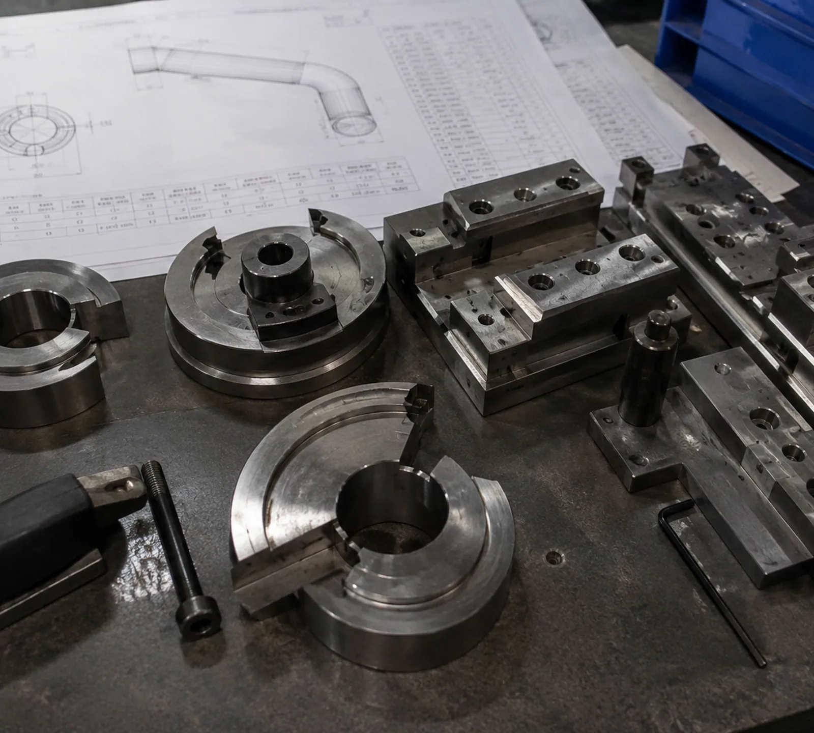Tooling design for tube processing